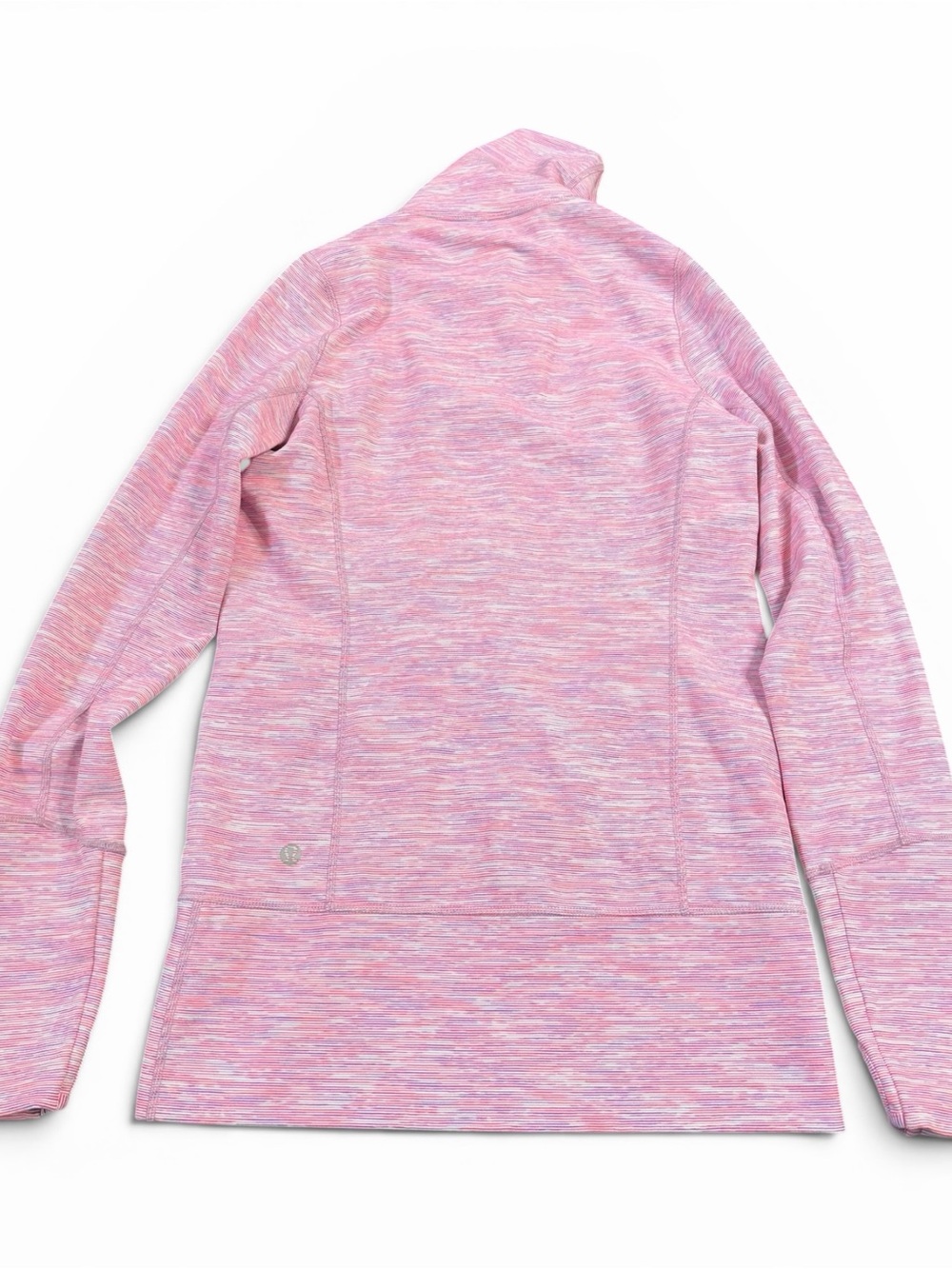 lululemon athletica Pink Hooded Zip Jacket with White Accents - Picture 2 of 3